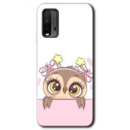 Xiaomi Redmi 9T Sevimli Baykuş Baskılı Uyumlu Silikon Kılıf