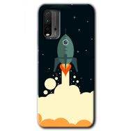Xiaomi Redmi 9T Space Smoke Baskılı Uyumlu Silikon Kılıf