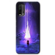 Xiaomi Redmi 9T Wanderer Silhouette Baskılı Uyumlu Silikon Kılıf