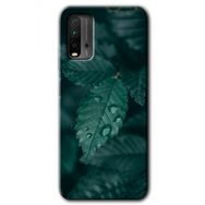 Xiaomi Redmi 9T Yağmurlu Yaprak Baskılı Uyumlu Silikon Kılıf