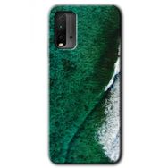 Xiaomi Redmi 9T Yeşil Okyanus Baskılı Uyumlu Silikon Kılıf