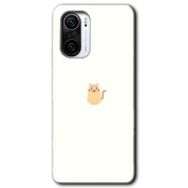 Xiaomi Redmi K40 Cat Minimalism Baskılı Uyumlu Silikon Kılıf