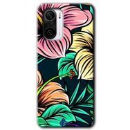 Xiaomi Redmi K40 Çizim Çiçekler Baskılı Uyumlu Silikon Kılıf