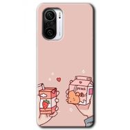 Xiaomi Redmi K40 Meyveli Süt Baskılı Uyumlu Silikon Kılıf