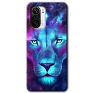 Xiaomi Redmi K40 Neon Lion Baskılı Uyumlu Silikon Kılıf
