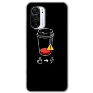 Xiaomi Redmi K40 Pro Coffee Battery Baskılı Uyumlu Silikon Kılıf