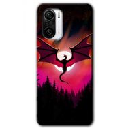 Xiaomi Redmi K40 Pro Dragon Night Baskılı Uyumlu Silikon Kılıf
