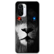 Xiaomi Redmi K40 Pro Fire and Ice Lion Baskılı Uyumlu Silikon Kılıf