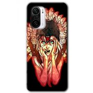 Xiaomi Redmi K40 Pro Kurt Kız Baskılı Uyumlu Silikon Kılıf