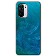 Xiaomi Redmi K40 Pro Mavi Aura Baskılı Uyumlu Silikon Kılıf