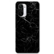 Xiaomi Redmi K40 Pro Siyah Mermer Baskılı Uyumlu Silikon Kılıf