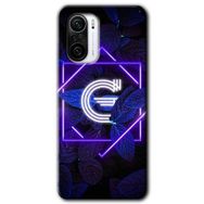 Xiaomi Redmi Mi 11I Dark Neon Yaprak G Harfi Baskılı Uyumlu Silikon Kılıf
