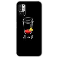 Xiaomi Redmi Note 10 5G Coffee Battery Baskılı Uyumlu Silikon Kılıf