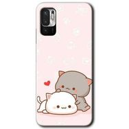 Xiaomi Redmi Note 10 5G Kedi Aşkı Baskılı Uyumlu Silikon Kılıf