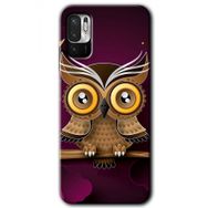 Xiaomi Redmi Note 10 5G Owl Bird Branch Baskılı Uyumlu Silikon Kılıf