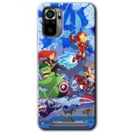 Xiaomi Redmi Note 10 Avengers Cartoon Baskılı Uyumlu Silikon Kılıf