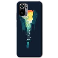 Xiaomi Redmi Note 10 City Bird Sky Baskılı Uyumlu Silikon Kılıf