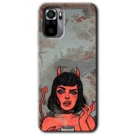 Xiaomi Redmi Note 10 Devil Girl Baskılı Uyumlu Silikon Kılıf