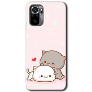 Xiaomi Redmi Note 10 Kedi Aşkı Baskılı Uyumlu Silikon Kılıf
