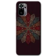Xiaomi Redmi Note 10 Mandala Flower Wal Baskılı Uyumlu Silikon Kılıf