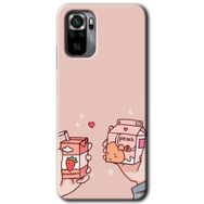Xiaomi Redmi Note 10 Meyveli Süt Baskılı Uyumlu Silikon Kılıf
