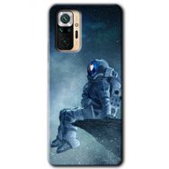 Xiaomi Redmi Note 10 Pro Astronot Yalnızlığı Baskılı Uyumlu Silikon Kılıf