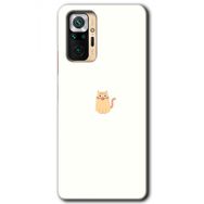 Xiaomi Redmi Note 10 Pro Cat Minimalism Baskılı Uyumlu Silikon Kılıf