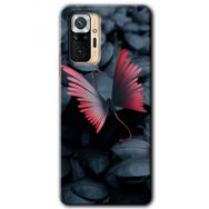 Xiaomi Redmi Note 10 Pro Dark Butterfly Baskılı Uyumlu Silikon Kılıf