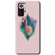 Xiaomi Redmi Note 10 Pro Flamingo Baskılı Uyumlu Silikon Kılıf