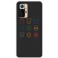 Xiaomi Redmi Note 10 Pro Hd Desen Baskılı Avengers Minimalism Arka Kapak Kılıf