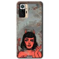 Xiaomi Redmi Note 10 Pro Hd Desen Baskılı Devil Girl Arka Kapak Kılıf