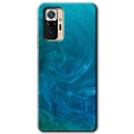 Xiaomi Redmi Note 10 Pro Mavi Aura Baskılı Uyumlu Silikon Kılıf