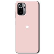 Xiaomi Redmi Note 10 Sade Kalp Baskılı Uyumlu Silikon Kılıf