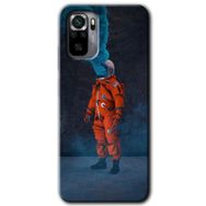 Xiaomi Redmi Note 10 Smoke Astronot Baskılı Uyumlu Silikon Kılıf