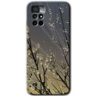 Xiaomi Redmi Note 11 4G Branches Flowers Baskılı Uyumlu Silikon Kılıf