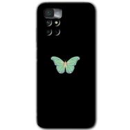 Xiaomi Redmi Note 11 4G Butterfly Tree Baskılı Uyumlu Silikon Kılıf