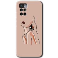 Xiaomi Redmi Note 11 4G Çizim Silüet Baskılı Uyumlu Silikon Kılıf