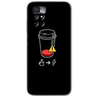 Xiaomi Redmi Note 11 4G Coffee Battery Baskılı Uyumlu Silikon Kılıf