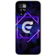 Xiaomi Redmi Note 11 4G Dark Neon Yaprak G Harfi Baskılı Uyumlu Silikon Kılıf