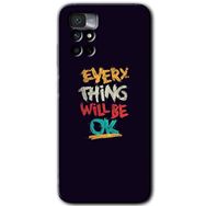 Xiaomi Redmi Note 11 4G Everything Baskılı Uyumlu Silikon Kılıf