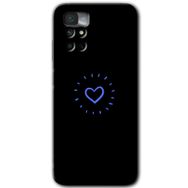 Xiaomi Redmi Note 11 4G Heart Strokes Baskılı Uyumlu Silikon Kılıf