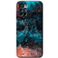 Xiaomi Redmi Note 11 4G Liquid Colorfull Baskılı Uyumlu Silikon Kılıf