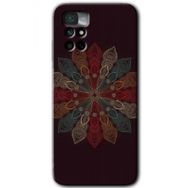 Xiaomi Redmi Note 11 4G Mandala Flower Wal Baskılı Uyumlu Silikon Kılıf