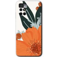 Xiaomi Redmi Note 11 4G Portakal Çiçeği Baskılı Uyumlu Silikon Kılıf