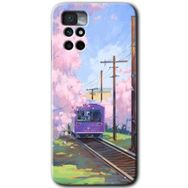 Xiaomi Redmi Note 11 4G Rails Paint Baskılı Uyumlu Silikon Kılıf