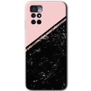 Xiaomi Redmi Note 11 4G Yarım Mermer Baskılı Uyumlu Silikon Kılıf