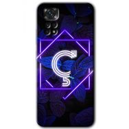 Xiaomi Redmi Note 11 5G Global Dark Neon Yaprak Ç Harfi Baskılı Uyumlu Silikon Kılıf