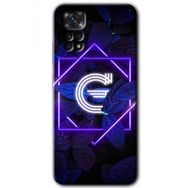 Xiaomi Redmi Note 11 5G Global Dark Neon Yaprak G Harfi Baskılı Uyumlu Silikon Kılıf