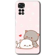 Xiaomi Redmi Note 11 5G Global Kedi Aşkı Baskılı Uyumlu Silikon Kılıf