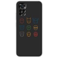 Xiaomi Redmi Note 11 Pro 5G Avengers Minimalism Baskılı Uyumlu Silikon Kılıf